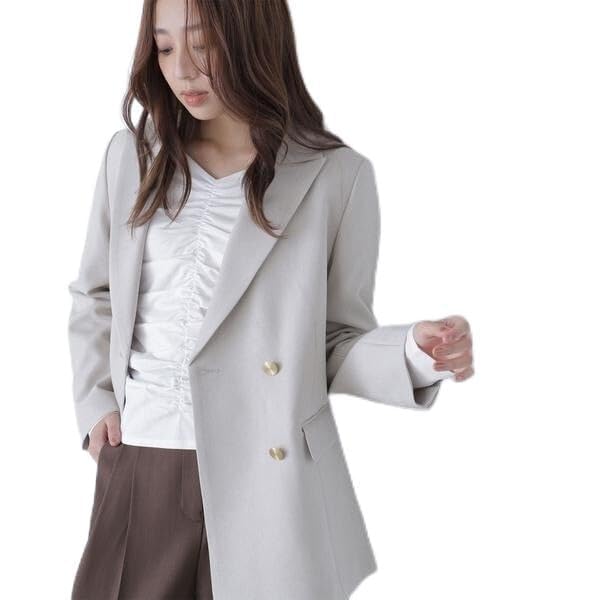 natural beauty basic ダブルブレストボクシージャケットⅡ ナチュラルビューティーベーシック NATURAL BEAUTY BASIC ダブル