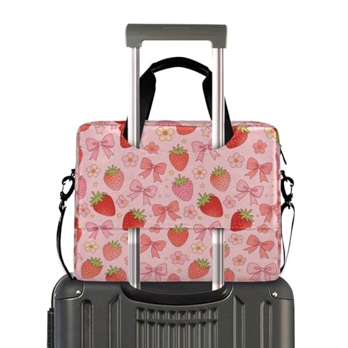Funda para portátiles 15.6 pulg. con asa y correa rosa miniatura 4