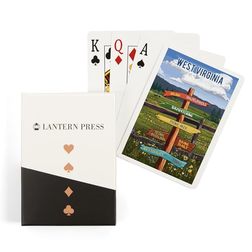 Lantern Press West Virginia, 52 naipes poker