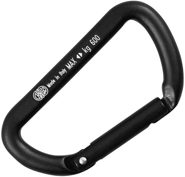 Kong Mini D Aluminum Carabiner, Premium Straight Gate Accessory Clip for Keys, Backpacks, and Outdoor Gear, Lightweight 6kN Load Capacity Utility Hook, Durable Everyday Carry Carabiner Made in Italy