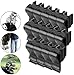 Essivox 2Pcs Black Golf Putter Clip, Convenient Holder Clamp Organizer for Golf Bags, Easy Attach Club Bag Accessory
