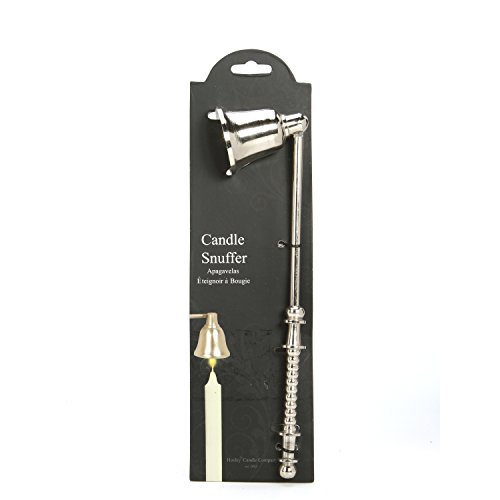 Hosley 8.75 Inch Long Candle Snuffer Silver Finish Ideal for Weddings Home Spa Church Candle Aromatherapy Taper Pillar Votive Tealight Jar Candle Meditation Reiki Settings O4