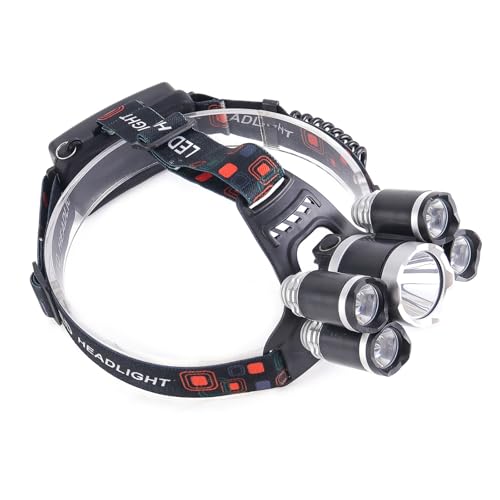 JUYAXIN Fascio largo lampada testa campeggio sensori pesca faro induzione testa lampada per campeggio escursionismo pesca ciclismo