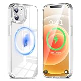 【極々透明感・MagSafe対応】KWATUNG iPhone 12/12 Pro 用 ケース magsafe対応 米軍MIL規格 アイフォン12 Pro用ケース マグネット搭載 マグセーフ対応 薄型 耐衝撃 耐久性 傷防止 指紋防止 黄変防止 あいふおん 12 用 スマホケース iphone12 / 12 Pro 用 6.1インチ対応 透明 クリア