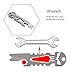 TI-EDC Titanium Keychain Beer Opener Spanner Multifunctional Tool (Titanium)
