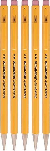Papermate Sharpwriter Mechanical Pencil, Yellow, 5 Pencils Per Pack (1 Pack) #TOP1