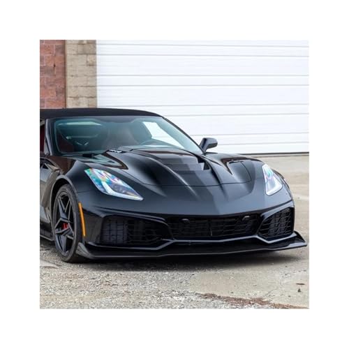 Lèvre de pare-chocs avant en ABS Glossy Black style ZR1 pour Corvette C7