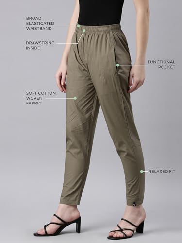 Image of TWIN BIRDS Women Cotton Kurti Pants | Straight Fit Ethnic Daily Trousers