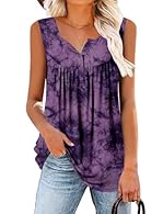 Sleeveless Style: Button up, ruffle, Solid color / Printed Designs: comfy, cute, its loose flowy style and breathable fabric make it chic Fabric: Super soft,stretchy and light weight. Occasions: perfect for spring,autumn or summer,easy to pair with j...