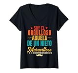 donna regalos para abuelo dia del padre t-shirt de un nieto maglietta con collo a v