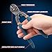PRIDE&CRAFT 8 inches Mini Bolt Cutter Heavy Duty Cutting Tool for Wire, Chain, and Bolts, Compact Wire Cable Cutter, Snips Clippers, Portable Tools for Electricians, Mechanics, and DIY Enthusiasts
