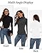 Dalavch 4 Pack Women’s Thermal Turtleneck Shirts, Women Turtle Neck Fleece Lined Compression Long Sleeve Base Layer Tops 2 Black 1 Heather Gray 1 White Medium
