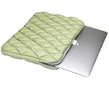 ZhaoCo Puffy pokrowiec na laptopa 13-14 cali, miękki, lekki, ochronny futerał z kieszenią na notebooka MacBook Air/MacBook Pro - zielony