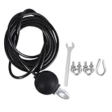 Amosfun 1 Satz Verstellbares Pu Beschichtetes Stahl Drahtseil Heavy Duty Fitness Kabelzug Verlängerungskabel für Gym Tragbares Übungsseil für Kraftstation Zuhause