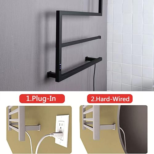 Toallero calefaccionado para baño con control de temperatura inteligente 4