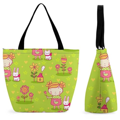 Sac de shopping Lapine femme grand format pour voyage et grand cabas main