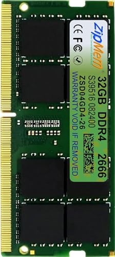 Image of 32GB DDR4 2666MHz Laptop /Notebook RAM (Memory) SO-DIMM | PC4-21333, CL-19,(2RxDual Rank) 3 Year Warranty (Made in India)