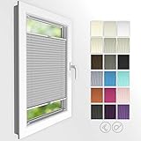 ✔️ EINFACHE MONTAGE DER ROLLOS MIT BOHREN - gemäß den Anweisungen auf den Produktfotos messen, Plissee-Breite ist gleich der Breite der Fensterscheibe mit Dichtung, Höhe entspricht der Fensterscheibenhöhe mit Dichtung.