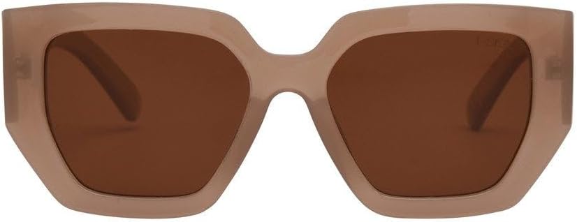 I-SEA Women's Olivia Polarized Sunglasses - Handcrafted Trendy Oversized Square Frames with Scratch-Resistant Lenses
