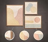 Tableaux muraux polyvalents pour le salon : idéal comme ensemble d'images pour le salon, la chambre à coucher, le couloir ou le bureau. Ces peintures murales modernes apportent une touche élégante aux intérieurs scandinaves, minimalistes ou japonais.
