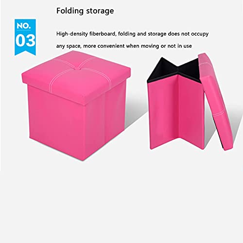 Boîte de rangement pliante avec siège rembourré confortable noir - 5