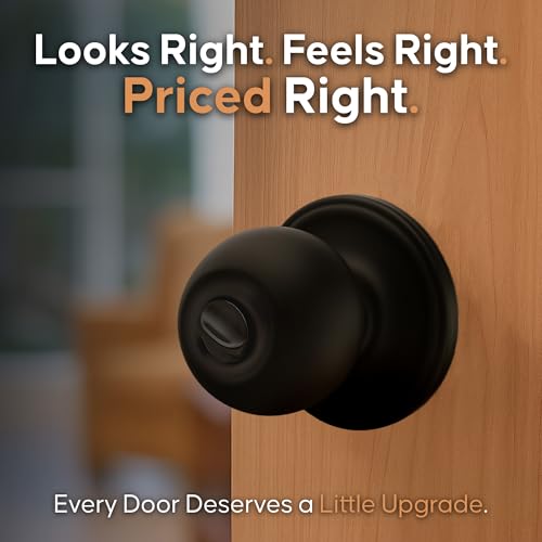 image for Copper Creek Privacy Interior Door Knob – ANSI Grade-3 Certified, Mo