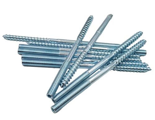Pernos de suspensión de 8 x 150 mm y tornillos de rosca doble para estructuras