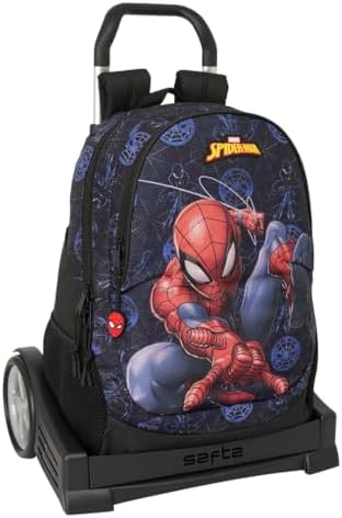 Safta SPIDERMAN ATTACK – School Backpack, Ergonomic Back, with Ev...