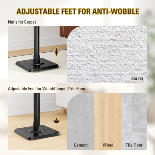 Mounting Dream Speaker Stands Height Adjustable for Satellite & Small Bookshelf Speakers, Set of 2 Floor Stand Mount for Bose Polk JBL Sony Yamaha and Others - 11LBS Capacity MD5402 by Mounting Dream - Image 5