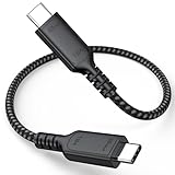 DteeDck Thunderbolt 4 Cable 1Ft Short, USB 4 40Gbps High Speed Data Transfer USB C USB4 Cable USBC 8K@60Hz / 4K@120Hz Video 240W Charging for Thunderbolt 4/3 Laptop Monitor Hub Docking Stations