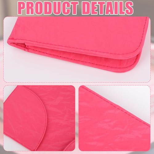 Funda para Cartas Mahjong de Cuero PU 29x18.5 cm Rosada miniatura 4