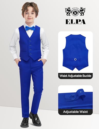 Image of ELPA ELPA Born for All Wonderful Things Boys' Formal Suit Vest Set with Suspenders