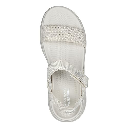 Skechers Skechers Women's GO WALK Arch Fit Sandal - Polished, Black/Black, 9 B (M)