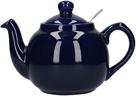 London Pottery Farmhouse Small Teapot with Infuser, Ceramic, Aqua, 2 Cup (600 ml)
