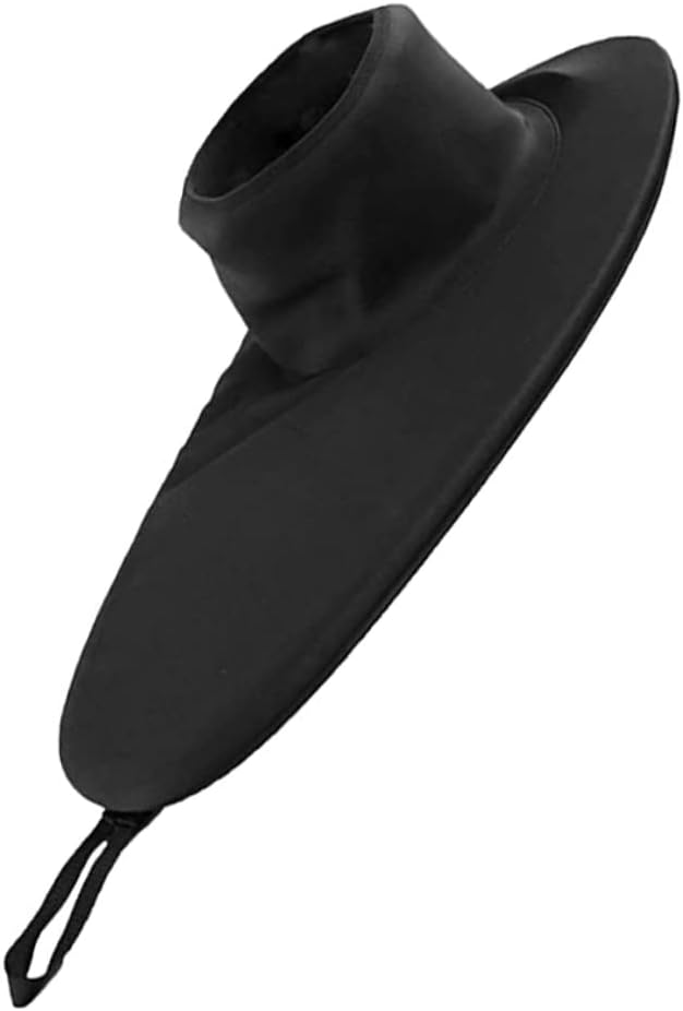 Kayak Spray Skirt Waterproof Skirt for Cockpit Kayaks Water Sports Accessory Black.