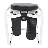 Afang Fitness Mini Stepper, Fitnessgeräte Robuster Multifunktions-Stepper Edelstahl Fitnessstudio, Up-Down-Stepper Multifunktions-Display Pedalmaschine