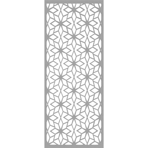 Image of 9 3 /8 inchW x 24 3 /8 inchH x 3 /8 inchT Lake Decorative Fretwork Wall Panels in Architectural Grade PVC