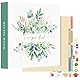 Lanpn Rezepte Ordner für Kochrezepte, 3 Ringen DIY Kochbuch Selbst Schreiben, Rezeptbuch zum Selberschreiben, Recipe Binder Rezeptordner mit 8 Trennblättern und 2 Aufklebern