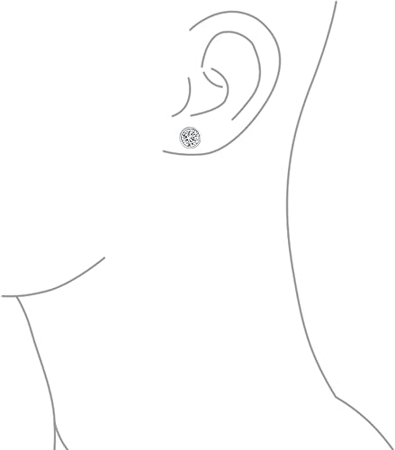 Orecchini A Bottone In Argento 925 Con Zirconi AAA 6 Mm | Colori Mese Di Nascita | Regalo Donna - 5