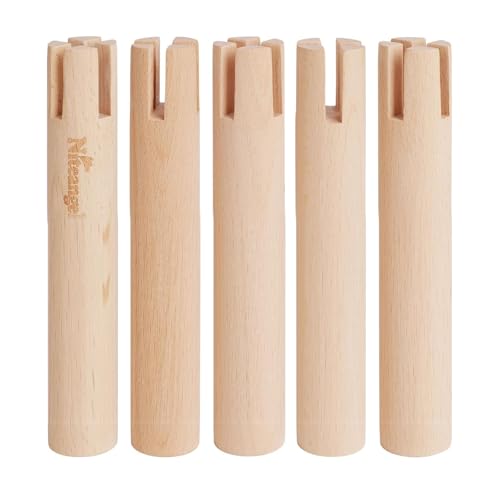 Niteangel Stelzen aus Buche zum Erhöhen und Sichern Einstellen mehrkammeriger Serie, Labyrinthaus (Set mit 5 Stelzen (15 cm))