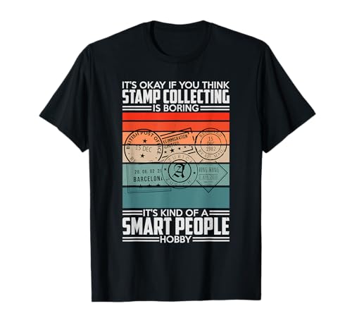 Retro Stamp Collecting Design T-Shirt