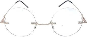 The Steve, Totally Round Rimless Reading Glasses, Unisex Stylish Circle Readers
