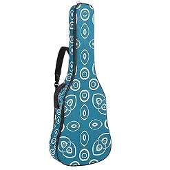 Housse pour guitare acoustique – Motif fleurs texturées – Grande housse pour guitare – S’adapte à la plupart des tailles de guitare, Multicolore 4., 42.9×16.9×4.7 in, Motif imprimé tendance - Les Beatles, Paul McCartney, John Lennon, RIngo Starr, George Harrison