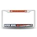 NFL Denver Broncos super Bowl 50 Champions Plastic Plate Frame,12-Inch by 6-Inch,White