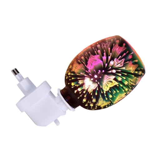 TOPPERFUN Lámpara Aromática Decorativa Efecto Luz LED Quemador Eléctrico sin Humo para Cera y Aceites Esenciales para Salón Dormitorio y Oficina Regalo Original para Festividades