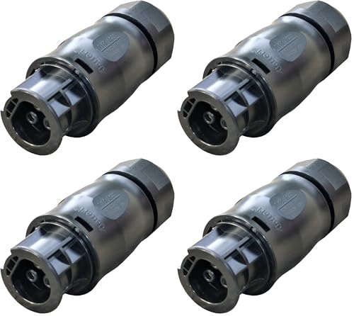 Prise d'alimentation AC BC01 à 3 broches IP67 étanche lot de 4 pièces pour connecteur