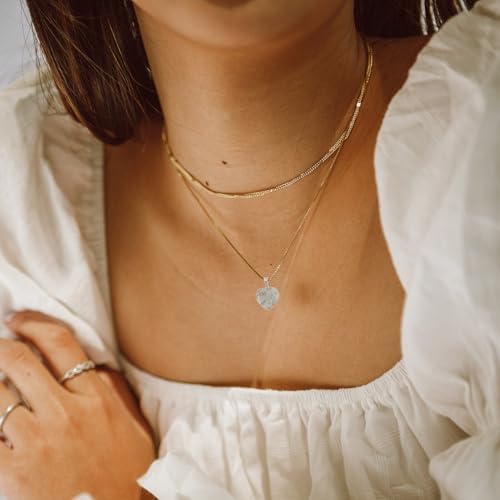 Pendentifs cœur en pierres pour bijoux DIY : lot de 40 - 6