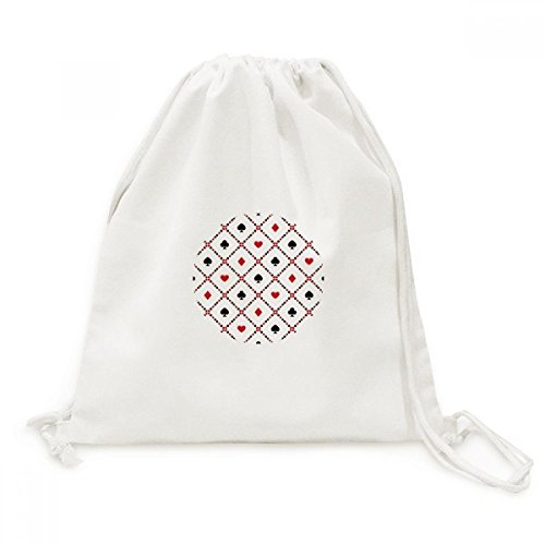 Sac de voyage Cartes à Jouer à cordon sac à dos toile imprimée original