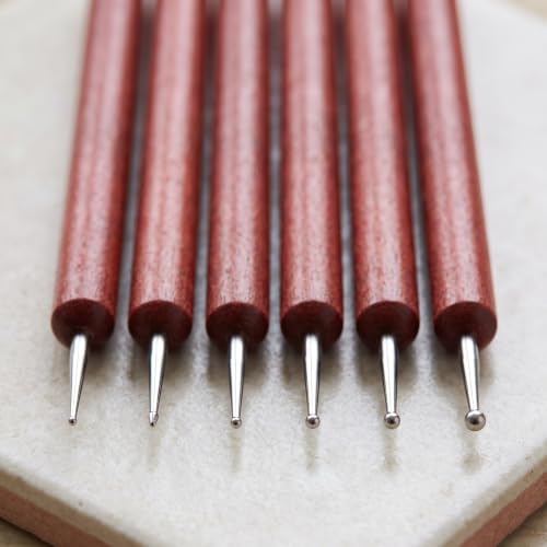 Herramientas de arcilla y alfarería de 46 piezas color rojo para aprender a esculpir 6