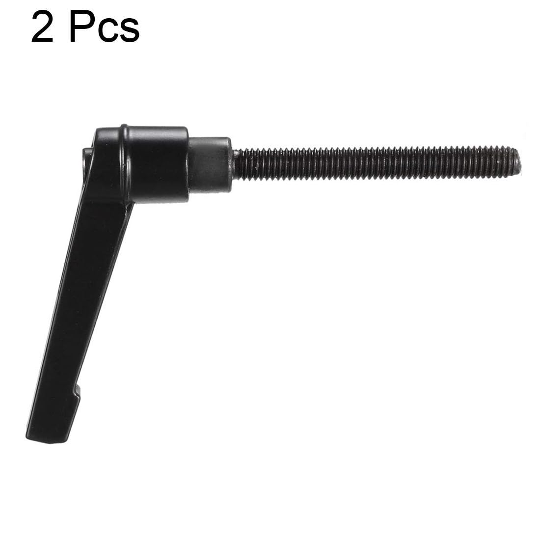 TA-VIGOR 2Pcs Adjustable Clamping Lever Handles, M6 x 50mm Locking Quick Release Push Button Ratchet Screw Knobs - Image 2